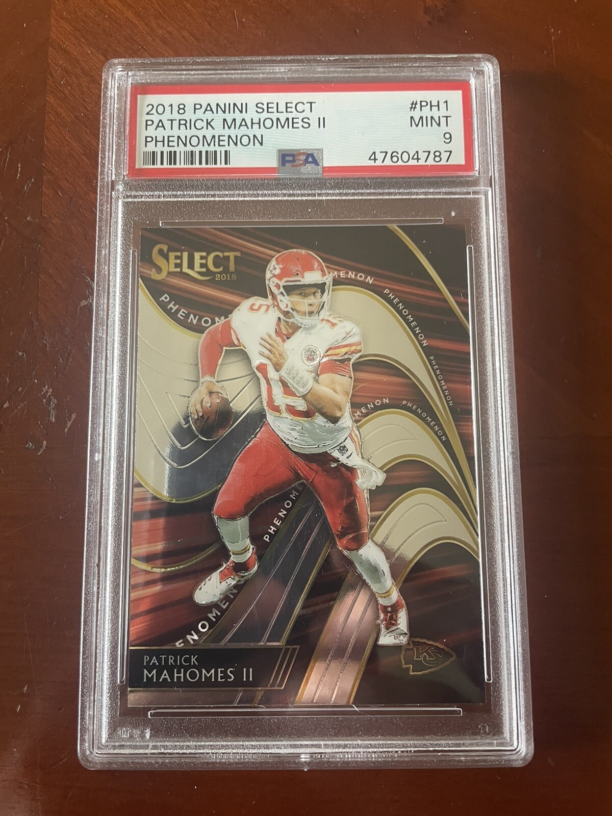 2018 Panini Select Patrick Mahomes Phenomenon PSA 9