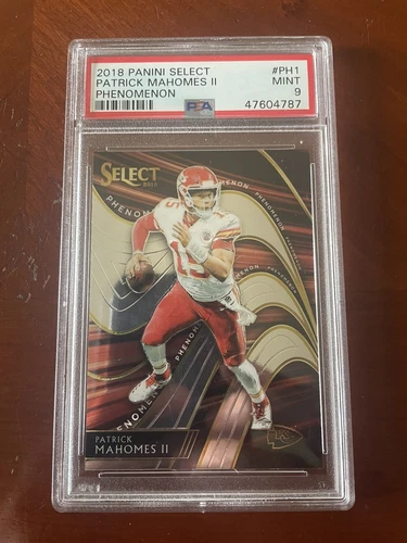 2018 Panini Select Patrick Mahomes Phenomenon PSA 9