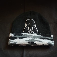Star Wars Darth Vader Camoflague Black Youth Boys Girls Knit Hat Cap Beanie 4-7y