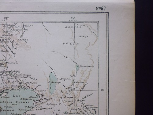 carte géographique 19° Atlas par: L.Grégoire: bassin du Congo - Picture 3 of 4
