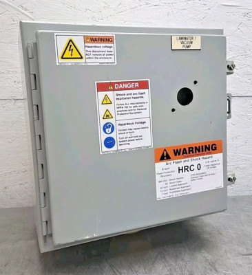 Hoffman A161608LP 16x16x8'' Type 12 Wall Mount Electrical Enclosure W/Back Plate