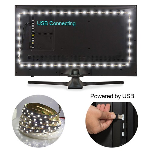 DC5V 5050SMD USB LED Strip Flexible Light Background TV PC Lighting 50-500CM UK - Picture 8 of 14