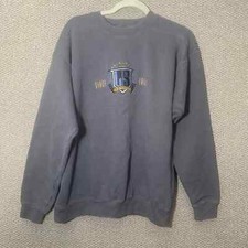 VTG Levi Strauss Co. Mens Sweatshirt Medium Gray Fleece Pullover Crew Y2K 90s