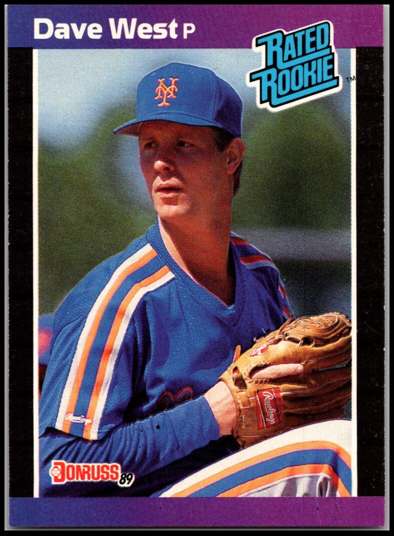 1989 Donruss Rated Rookie RC #41 Dave West FREE SHIPPING!
