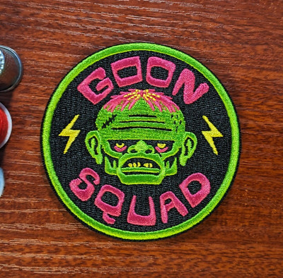 Goon Squad Patch Pink Hair Goblin Punk Goth Biker Embroidered Iron On Patch 3''