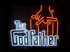 The Godfather 24"x20" Neon Light Sign Lamp Bar Open Home Wall Decor Gift Display