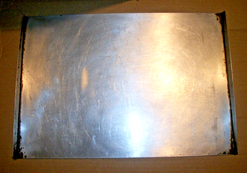 Vintage Unbranded Aluminum Baking Pan/Cookie Sheet 14" X 9 1/2" Inch 2
