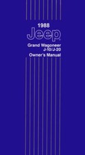 1988 Jeep Grand Wagoneer J10 J20 Owners Manual