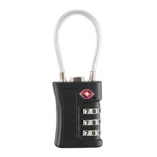 TSA Approved Combination Padlock 3 Digit Wire Lock TSA Lock TSA Cable Travel
