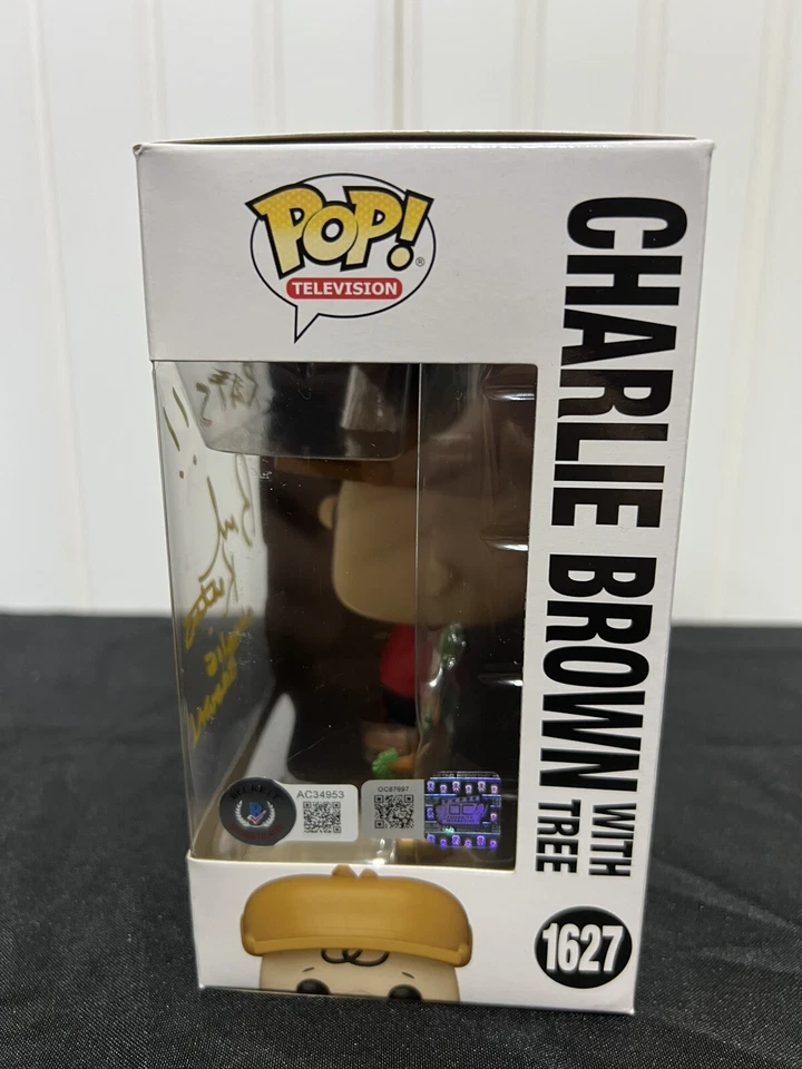 Funko Pop #1627 Peanuts animado assinado por Brad Kesten Charlie Brown desenho animado BAS - Imagem 2 de 4