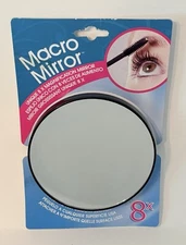 Vintage Macro Mirror 8x Magnifying Mirror 5” Diameter NEW NIP