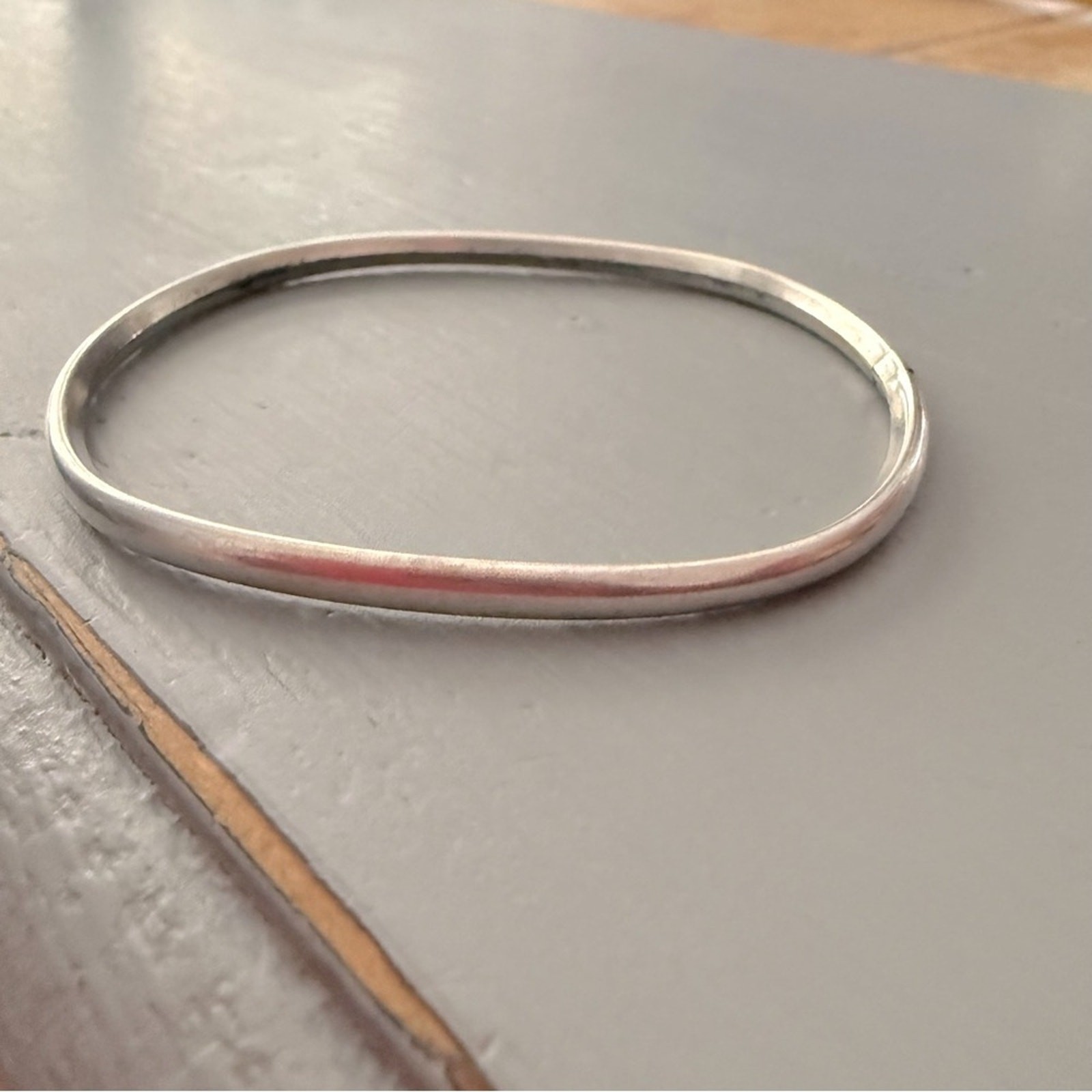 925 Sterling Silver Mexico Rectangular Bangle Bra… - image 7