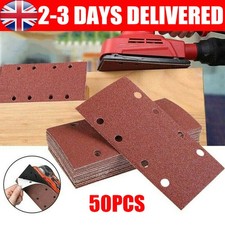 50pcs Sanding Sheet 93x185mm Sanding Pads Sanding Paper Punched Sander P40-120