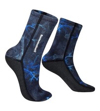 Neoprene Socks 3mm Wetsuit Socks Anti-Slip Keep Warm Diving Large Blue-camo