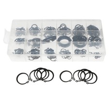 225 Pcs Sealing Clips Snap Fastener Kit Retaining Clamp External Circlip