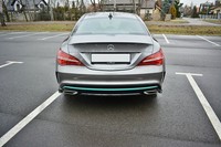 Maxton Design Diffusor Flaps Passend FüR Mercedes CLA C117 AMG-LINE FL Schwarz H