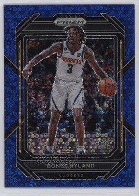 2022-23 Panini Prizm Fast Break Blue Prizm 136/150 Bones Hyland #27 18ci