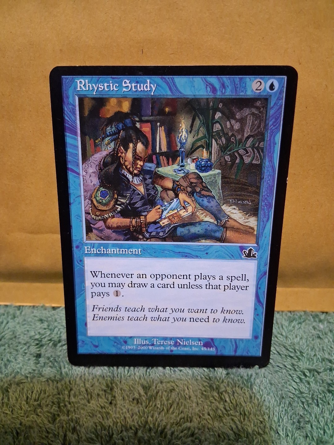 MTG Magic Rhystic Study Prophecy 45/143 LP