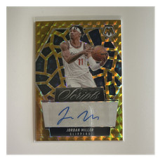 Panini Mosaic 2024-25 Scripts Jordan Miller Gold Prizm /10 Clippers #MS-JML
