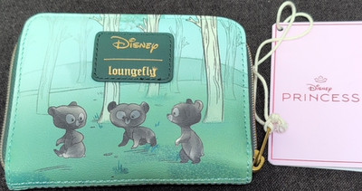 Loungefly Disney Brave Merida Bear Zip-Around Wallet Small Teal/Green