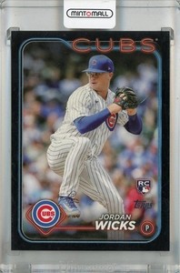 2024 Topps Series 2 Jordan Wicks Black 613 Rc 39/73 Chicago Cubs