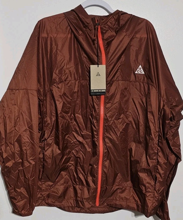 Nike ACG Cinder Cone Windproof Jacket Cinnamon DB0978-245 Men Size