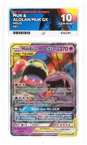 Muk & Alolan Muk-GX graded ACE 10 for sale on eBay