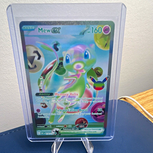 Pokemon TCG Mew ex 158/128, 30th Celebration Futuristic Rare Holo (NM)