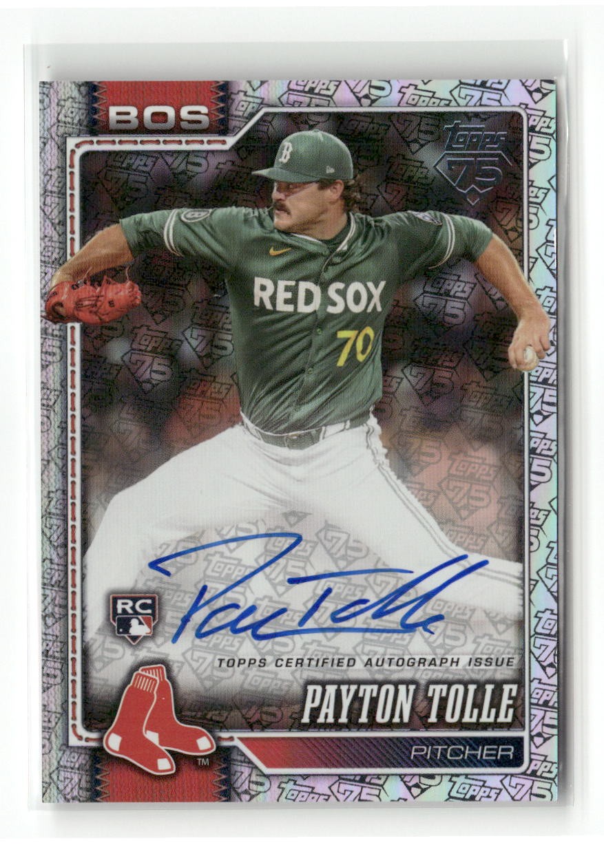 2026 Topps #15 Payton Tolle Flagship Real One Autographs 75th Anniversary #/75