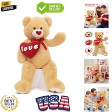 Love Heart Red Giant Teddy Bear, I Love You Bear Plush Stuffed Animal Valenti...
