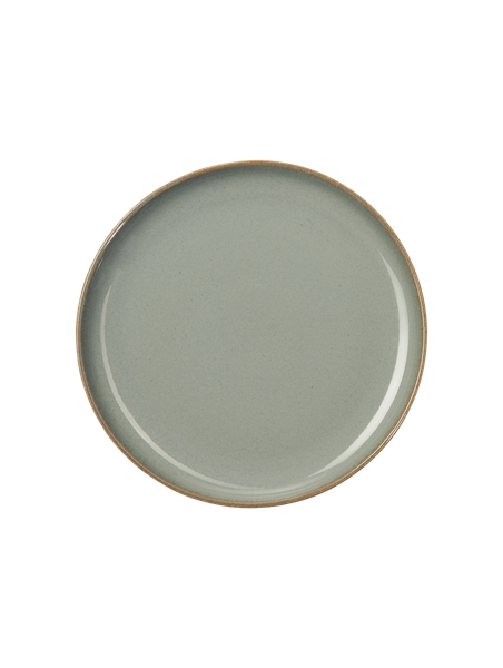 Asa Saisons Eucalyptus Brotteller | Steinzeug | Ca. H 1 X Ø 14,5 Cm | GrüN-image