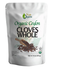 Organic Ceylon Cloves Whole 1 lb Non-GMO Kosher Certified Fresh Bulk