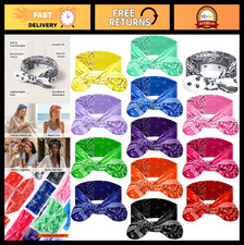 13-Piece Paisley Bandana Headbands for Women - Boho Bow Hair Accessories, Elasti
