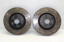 Stoptech 125.47022 Hc Front Slotted Drilled Rotors For 2006 Subaru Wrx Sti 05-07