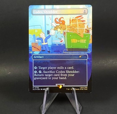 Fallout Vault Boy with Deathclaw Codex Shredder Secret Lair Magic the Gathering