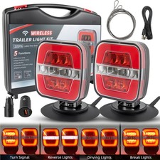 Magnetic Wireless Led Tow Towing Trailer Rear Tail Lights Break Reverse Light Magnetic Wireless Led Tow Towing Trailer Rear Tail Lights Break Reverse Light
