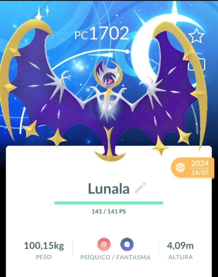 Lunala Moon Background ✨ , & MaxLv50 + 3 Moves -100% Lucky-trade Guaranteed - Image 3 of 4