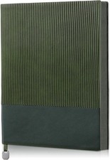 Lined Journal Notebook for Work College Ruled Note Book 5.8"x8.3"A5 PU Leather D