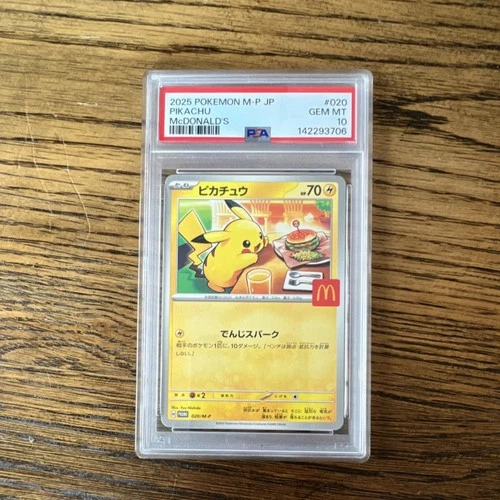 Pokémon 2025 Pikachu 020/M-P M-P Promo Yuu Nishida PSA 10 Regular Japanese