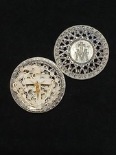 Vintage Religious Christianity Holy Communion Rosary Beads in plastic container