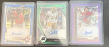 3 Card Lot Of Autographed Cards 2 Baseball 1 Football Notre Dame & MLB