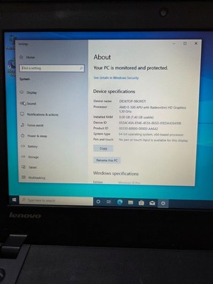 Lenovo Thinkpad X131e AMD E300 8GB RAM 320GB HDD