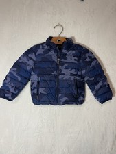 Polo Ralph Lauren Boys Blue Camouflage Down Puffer Jacket Size 4T