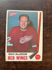 1969-70 O-Pee-Chee hockey OPC #63 Bruce MacGregor - Detroit Red Wings VG