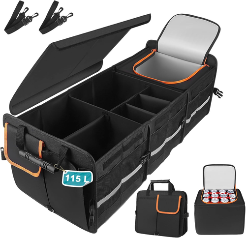 Organizer Per Bagagliaio Da Golf – Mantieni L'Ordine In Macchina, Colore Bianco