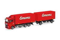 Herpa 319294 Man Tgx Gm Wechselkoffer-HäNgerzug Emons 1:87 Neu + Ovp