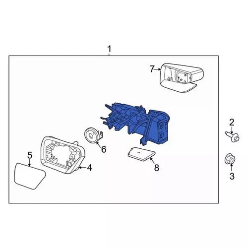 Genuine Ford Mirror Assembly ML3Z-17682-VB