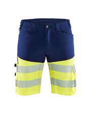 Blaklader Hi-Vis Stretch Shorts 1541 Reflective Tape Multiple Pockets Durable