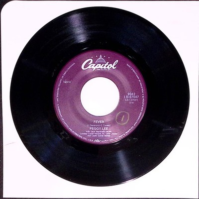 Peggy Lee 45 ''Fever / Is That All There Is'' NM EX K1