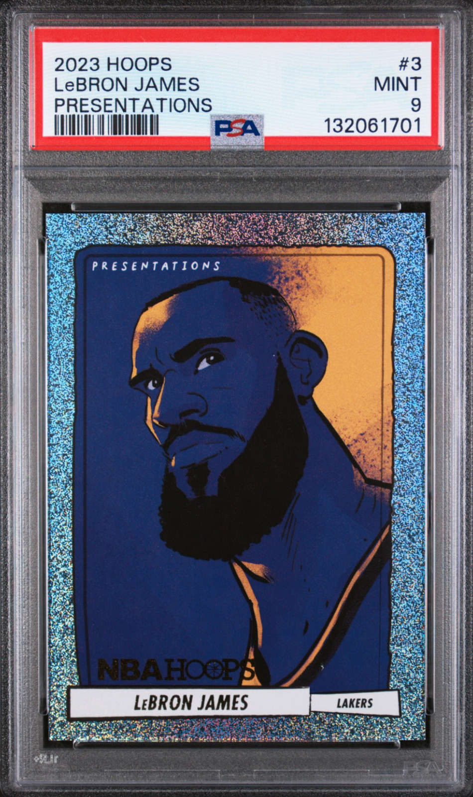 2023 Panini NBA Hoops Presentations LeBron James #3 - PSA 9